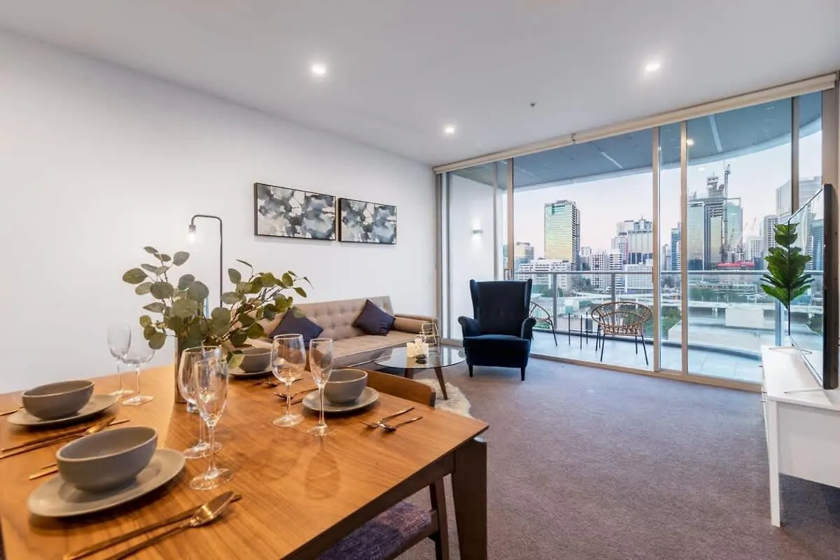 High Lvl Private And Quiet River View 2Bd Apt Brisbane Appartement
