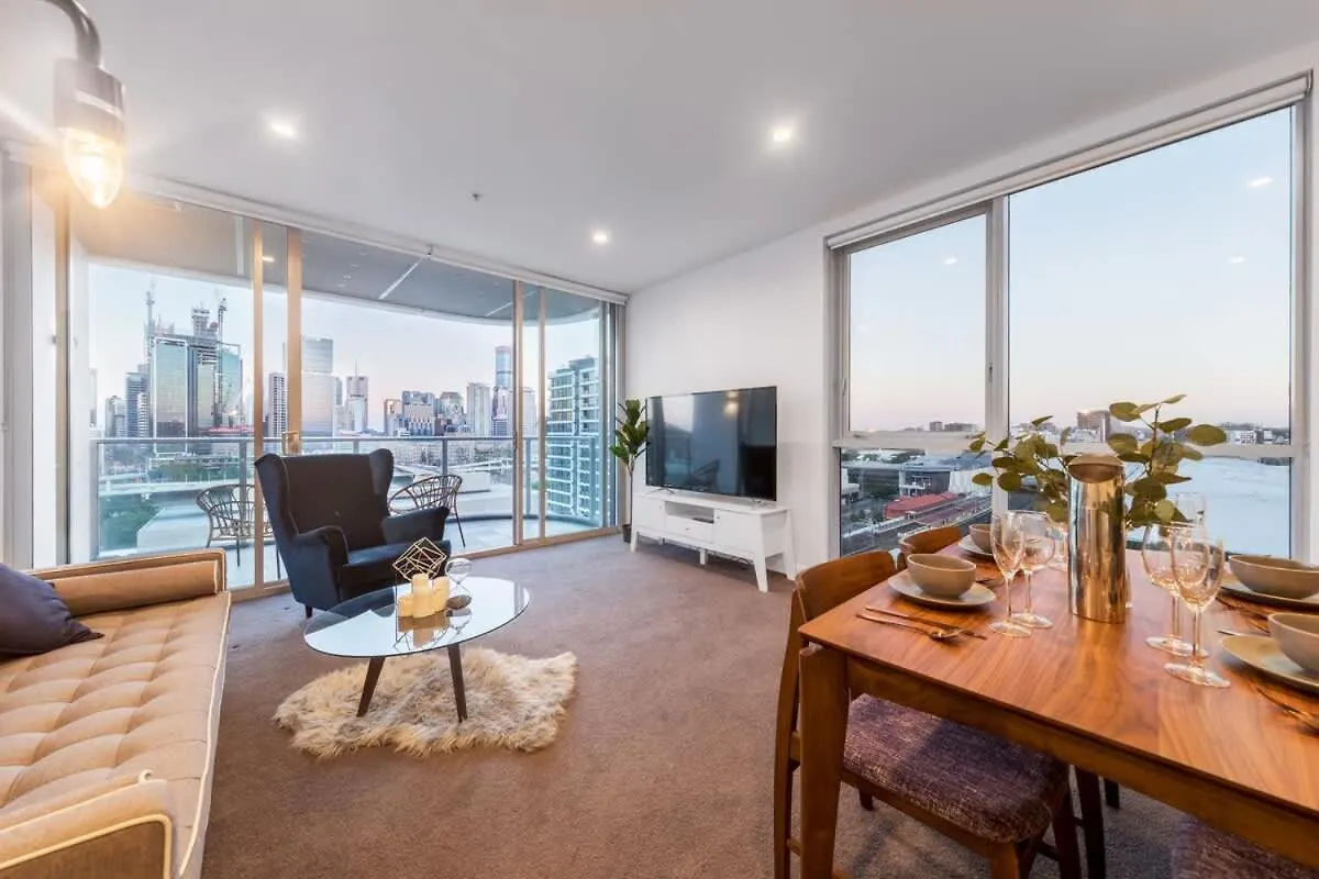 Appartement High Lvl Private And Quiet River View 2Bd Apt Brisbane Australië