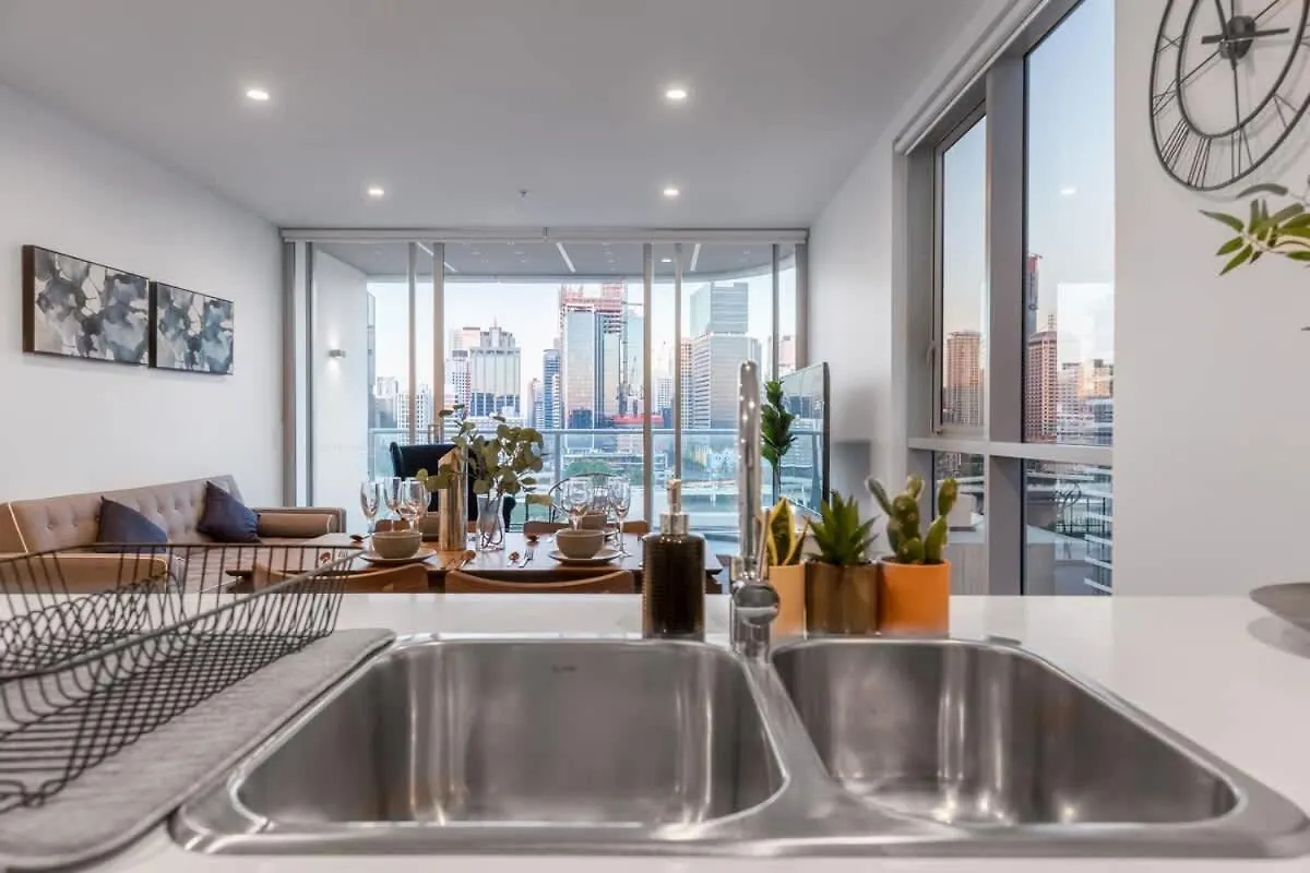 High Lvl Private And Quiet River View 2Bd Apt Brisbane 0*,