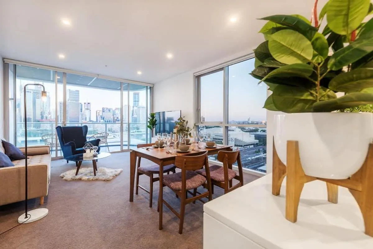 公寓 High Lvl Private And Quiet River View 2Bd Apt 布里斯班 澳大利亚